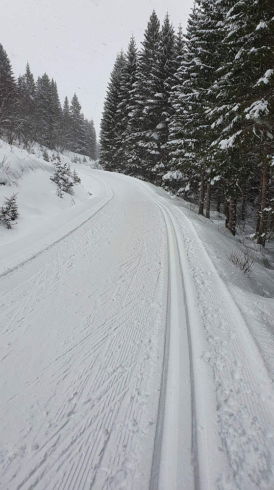 I Kordalen rett før snøbygen kom inn 