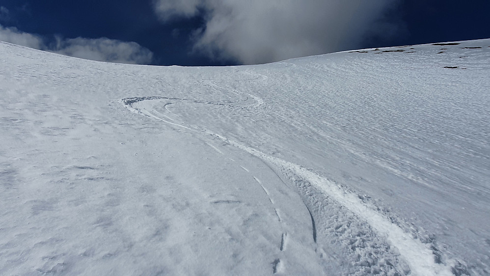 Bratt ned fra Dyrdalsfjellet 