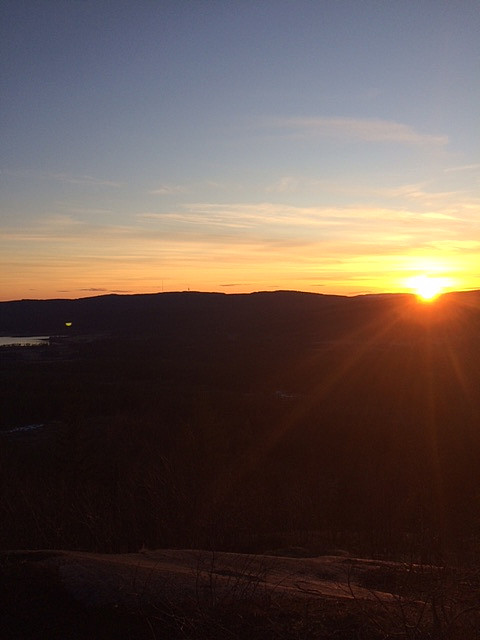 Solnedgang fra Utsiktspunket