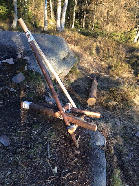 Kreative sjeler!, ved bålplassen rett før Granberget.
