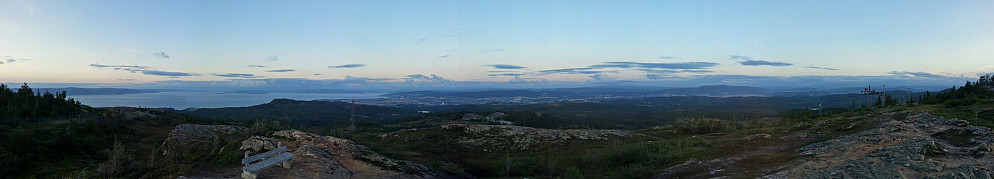 Gråkallen panorama over Trondheim