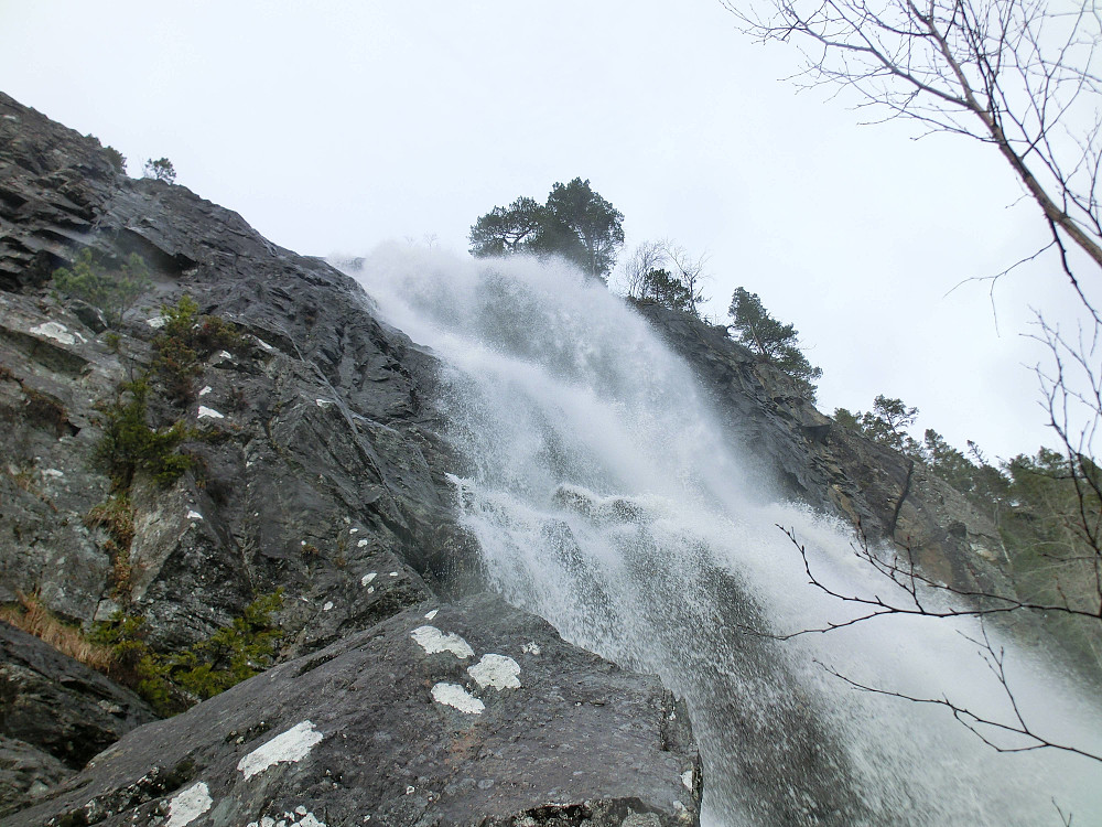 Bjønnåa, et mektig skue også på nært hold. 223 meter rett ned.