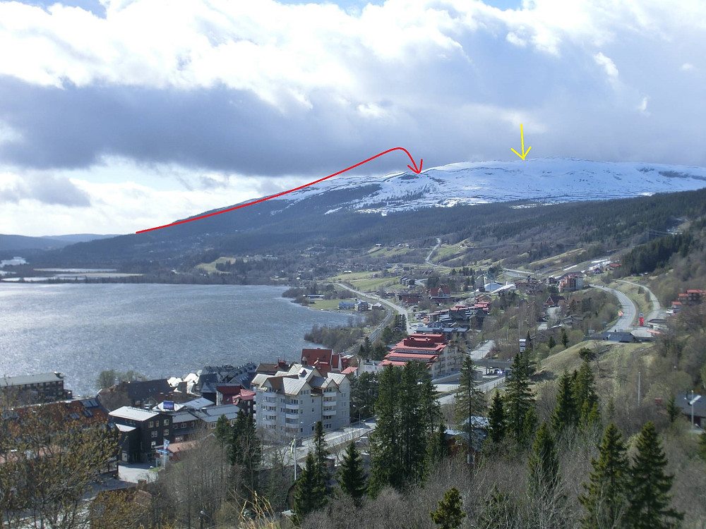 Her ser vi hvor turen vår stoppa og hvor den skulle endt. Jaja, sikker flere sjanser litt senere på året.