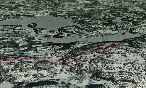 Ruta sett fra google maps