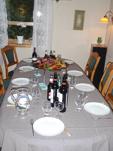 Bålpanna gikk rett på bordet..