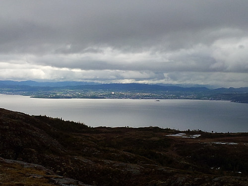 Utsikten sørover. Trondheim.