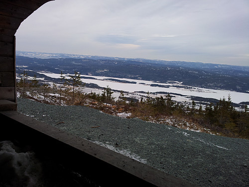 Utsikten fra Gapahuken på Stokkvola var fin.