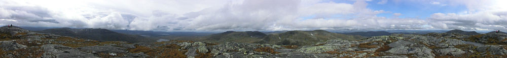 A 360 degree view from the top of Sugar Mountain
eller på godt norsk:360 graders utsikt fra toppen av Sukkertoppen.