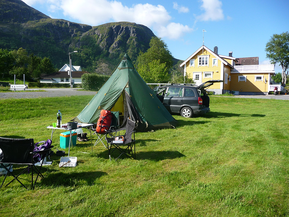 Camping på Sandneset