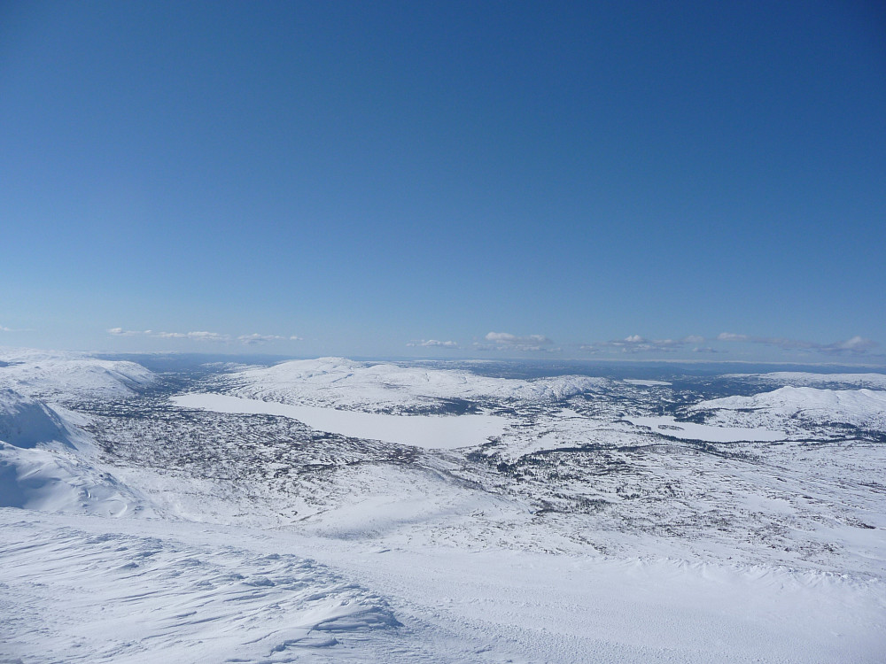 Skjækervatnet fotografert fra toppen