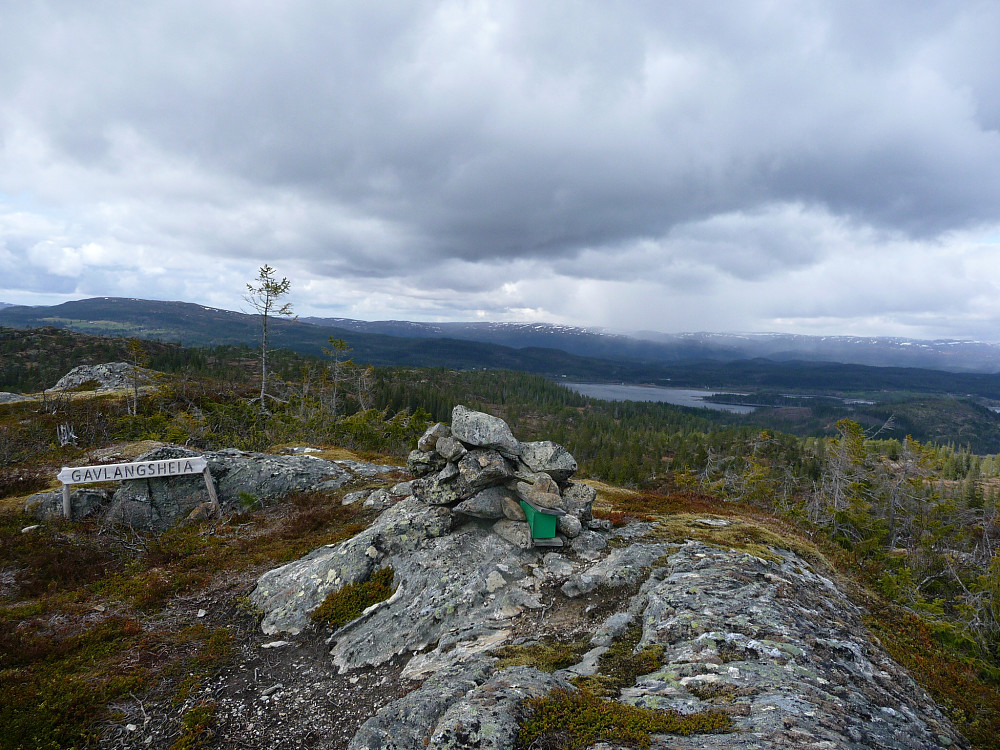 Høyeste punkt, Gavellangsheia, mot nordvest