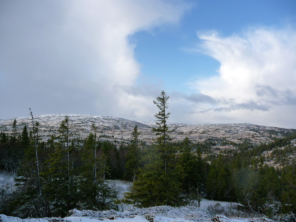 Snø på Fagerheia