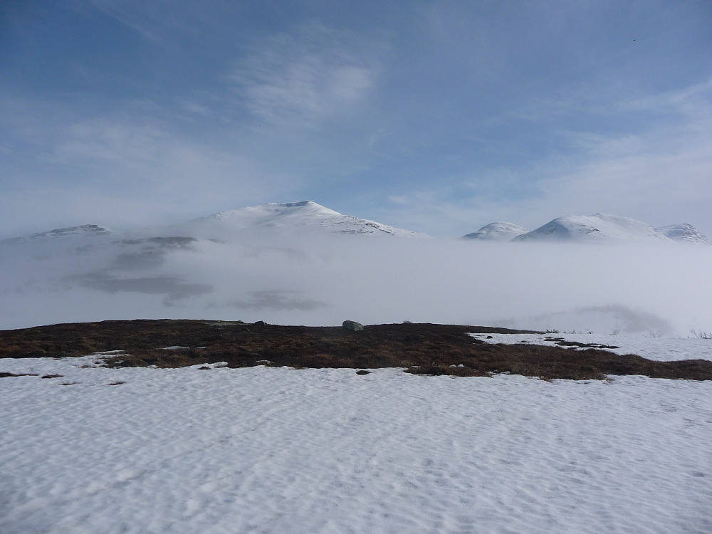 Fjell i morgentåke