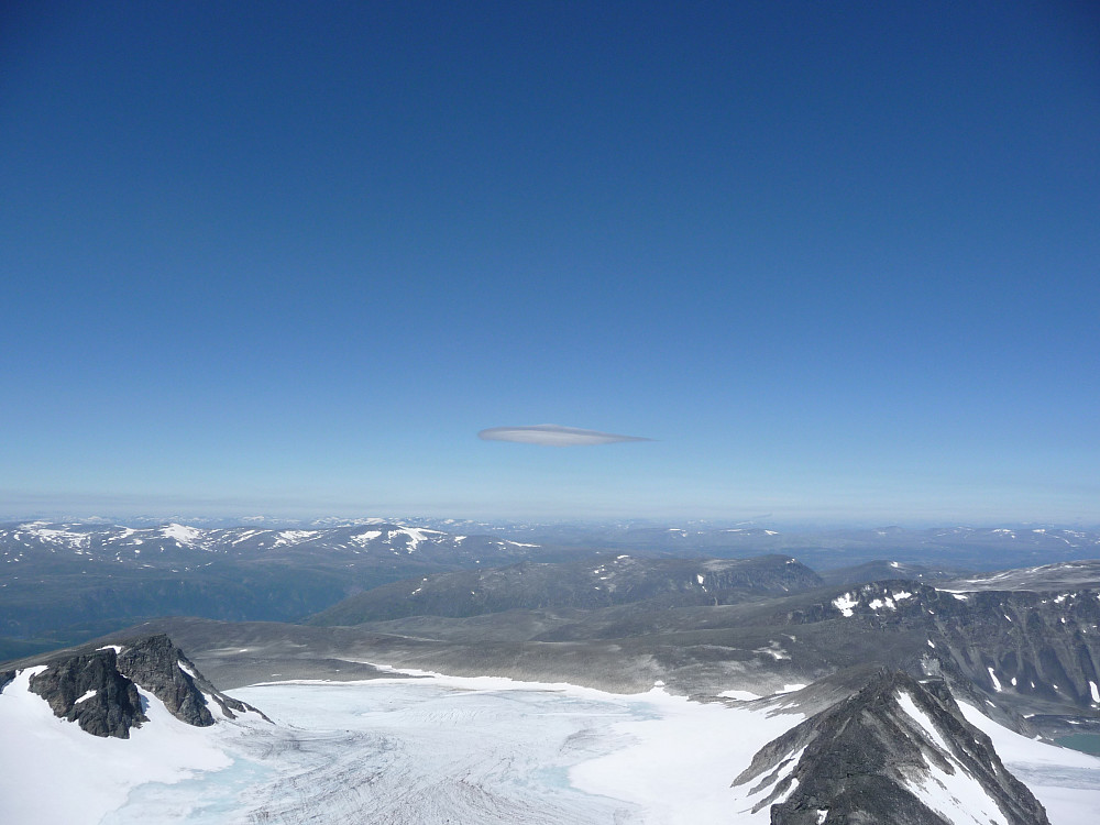 Snedig liten sky over breen