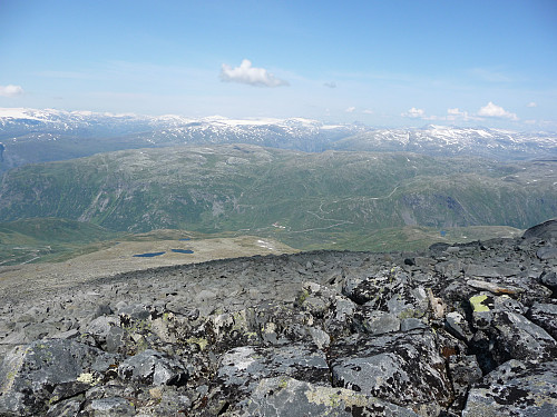 Utsikt ned mot Turtagrø