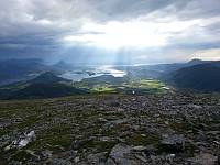 Utsikt fra Kvannfjellet mot Frena.