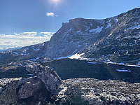 Utsikt mot Litl-Snota fra varden ved N-toppen