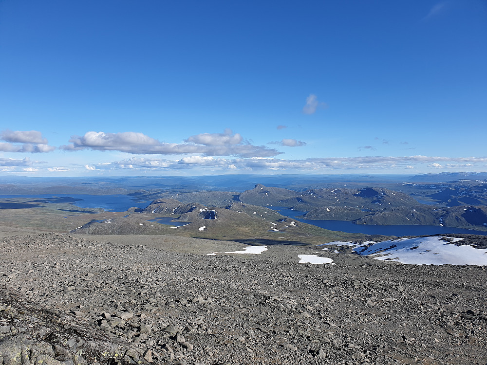 Fra Rasletinden, med Bitihorn i bakgrunnen