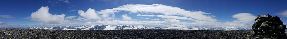 Panorama fra toppen
