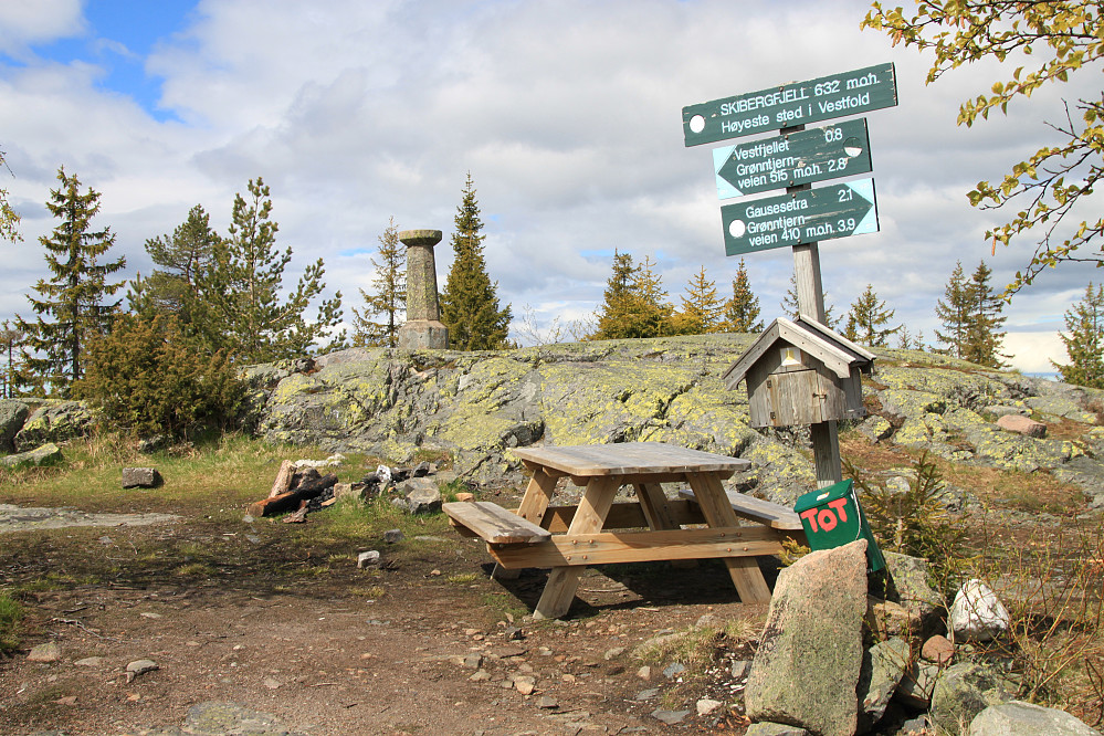 Vestlige Østtoppen på Skibergfjellet