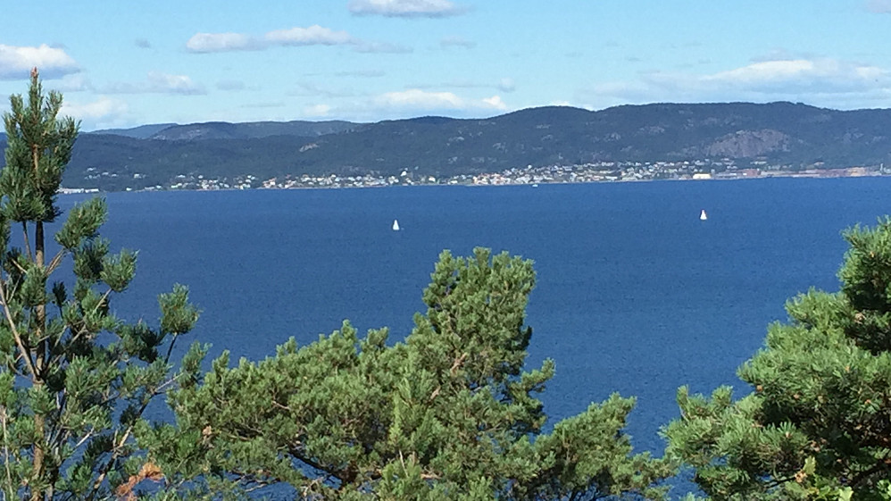 Utsikt mot Tofte på Hurum