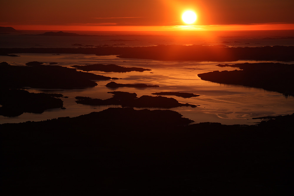 Flott solnedgang