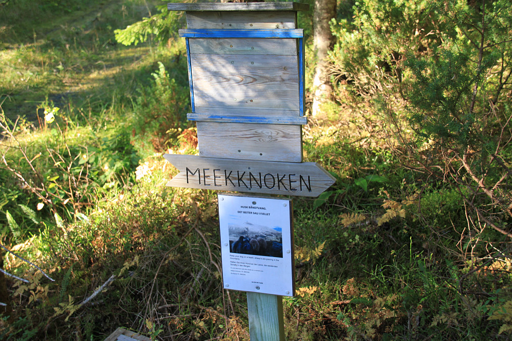 Starten på Meeknoken stien