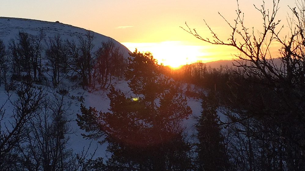 Årets tidligste solnedgang