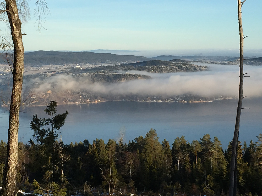 Flott utsikt over Drammensfjorden.