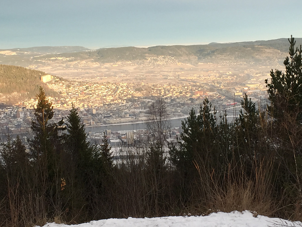 Ny utsikt over Drammen