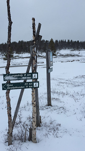 Løypekryss ved Båttjern