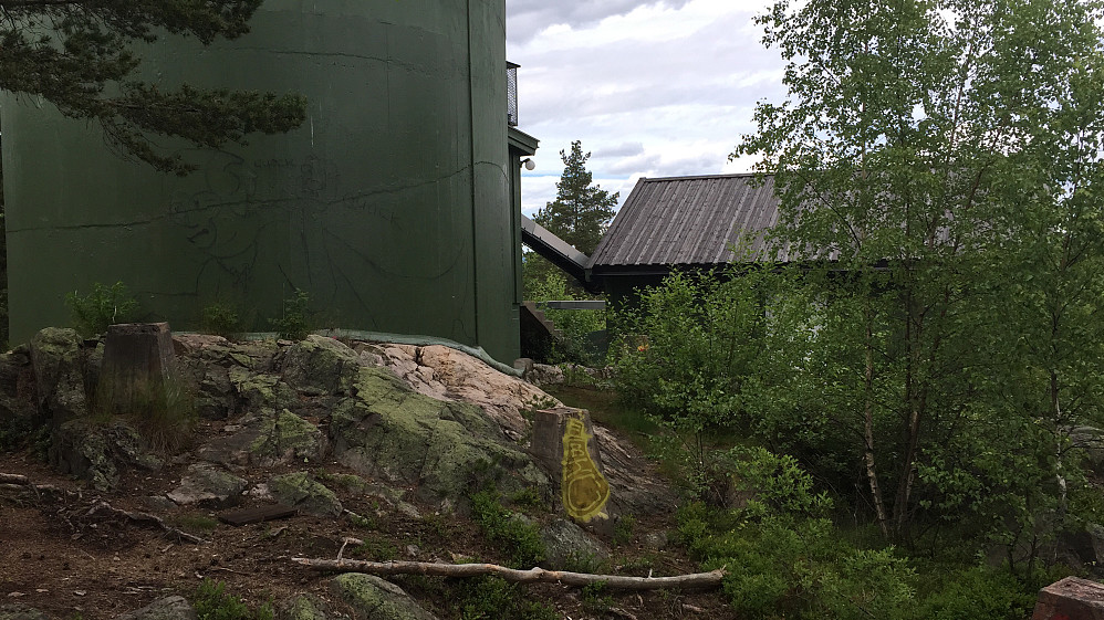 Toppen, med vanntårnet