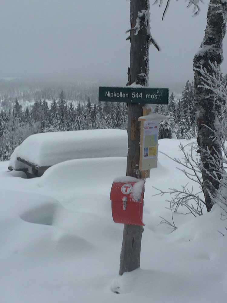 Nipkollen skiltet