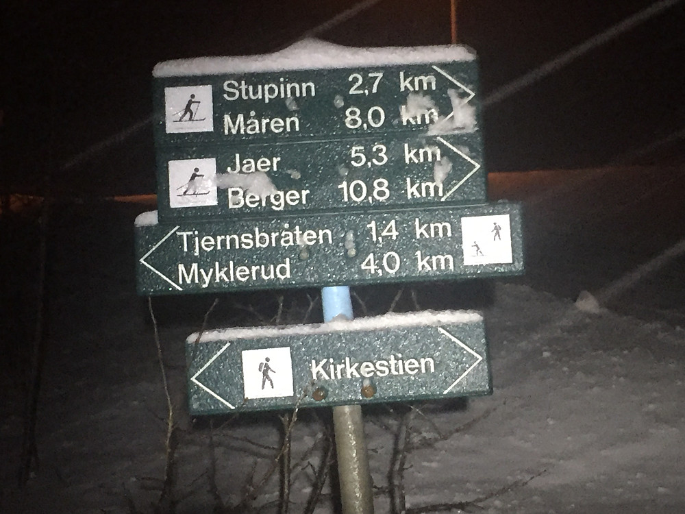 Skilt ved Svestad