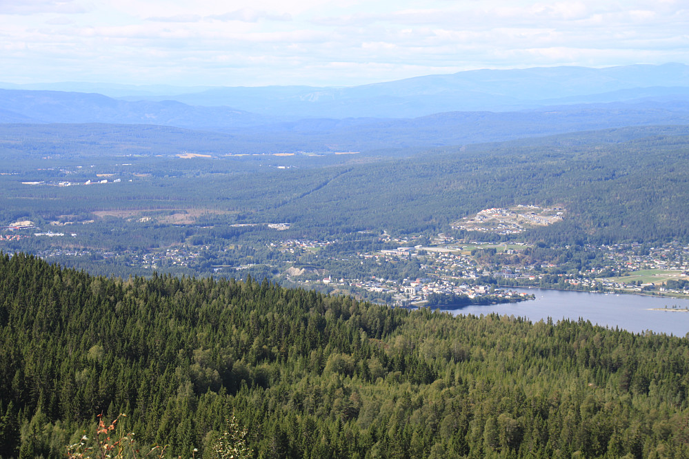 Jevnaker sett fra Lamannshaugen