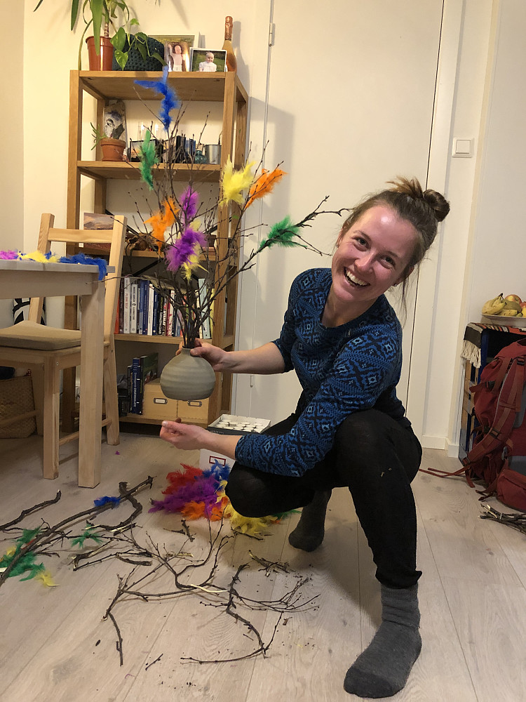 Fastelavensris og boller satte prikken over i-en for dagen :D