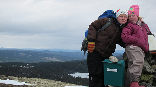 Her er jeg og Christian på toppen av Makalausfjellet...:)