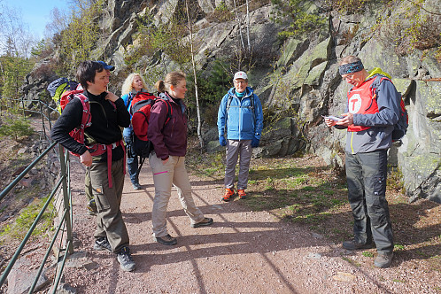 Øving på turlederrollen i Bragernesåsen