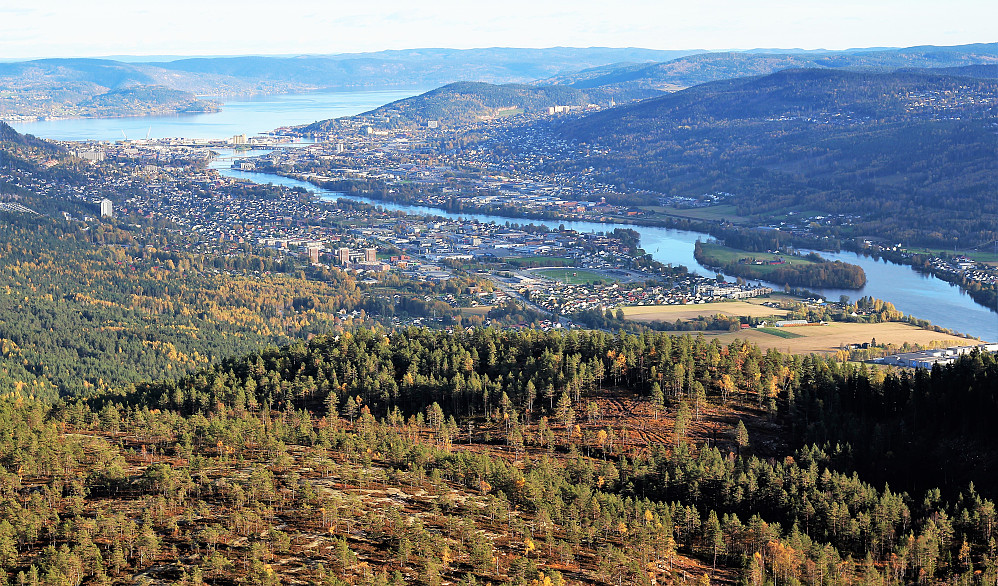 Fra Solbergvareden mot Drammen