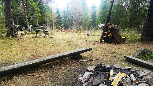 Wigwam - ferdig rigga camp på Villåsen :)