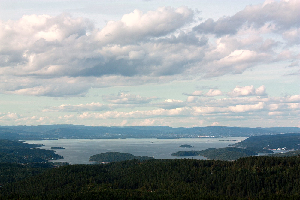 Stikkvannskollen - mot nord, Oslofjorden