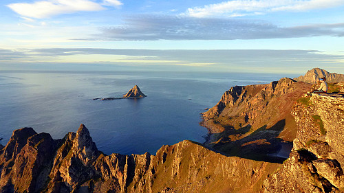 Bleiksøya frå Måtind (405 moh.)