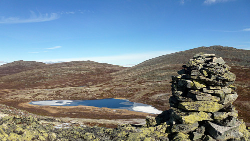 Utsikt nordaustover mot Steinhø og Storhøi frå Stålhø 1234 moh.