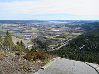Utsikt fra Øksneskollen mot Lier og Drammensfjorden
