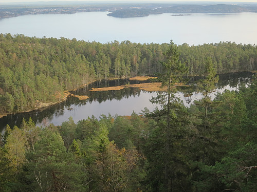 Utsikt mot Barlindvannet og Oslofjorden