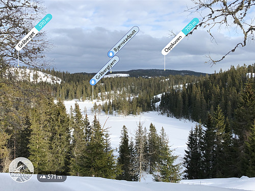 Rast og matpause ved Gråbergtjerna på vei hjem