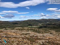 Fra toppen av Rutskardfjellet, mot Gråmarka
