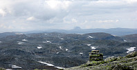 Utsikt fra toppen mot Hårteigen