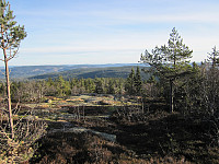 Fra staren av Skrims fjella og utsikten ned mot Søndre Vestfold