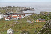Utsikt ned mot Nordevikvågen, og til høyre ses Haugesund`s nyrestaurerte DNT hytte Nordvikgården.